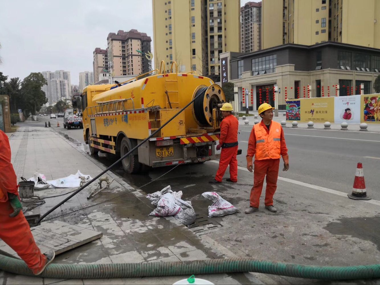 湄潭排污管道清淤-管道清洗