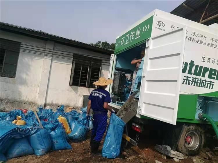 湄潭工业污泥压干处理